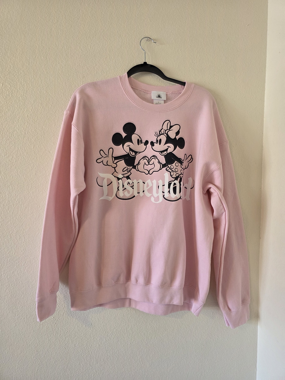 Disney Pink Crewneck with Mickey & Minnie